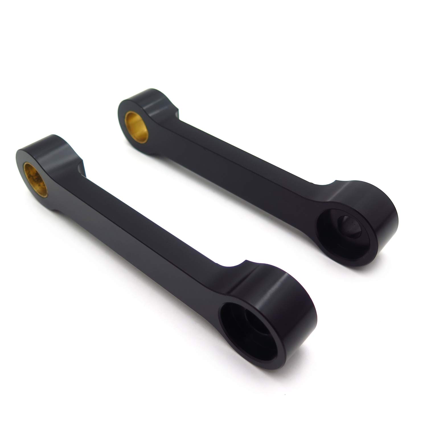 HTTMT- Aluminum Motorcycle Bike Black Lowering Links Compatible with 1986-2007 Kawasaki EX250 [P/N:MT003-BK] - Image 7