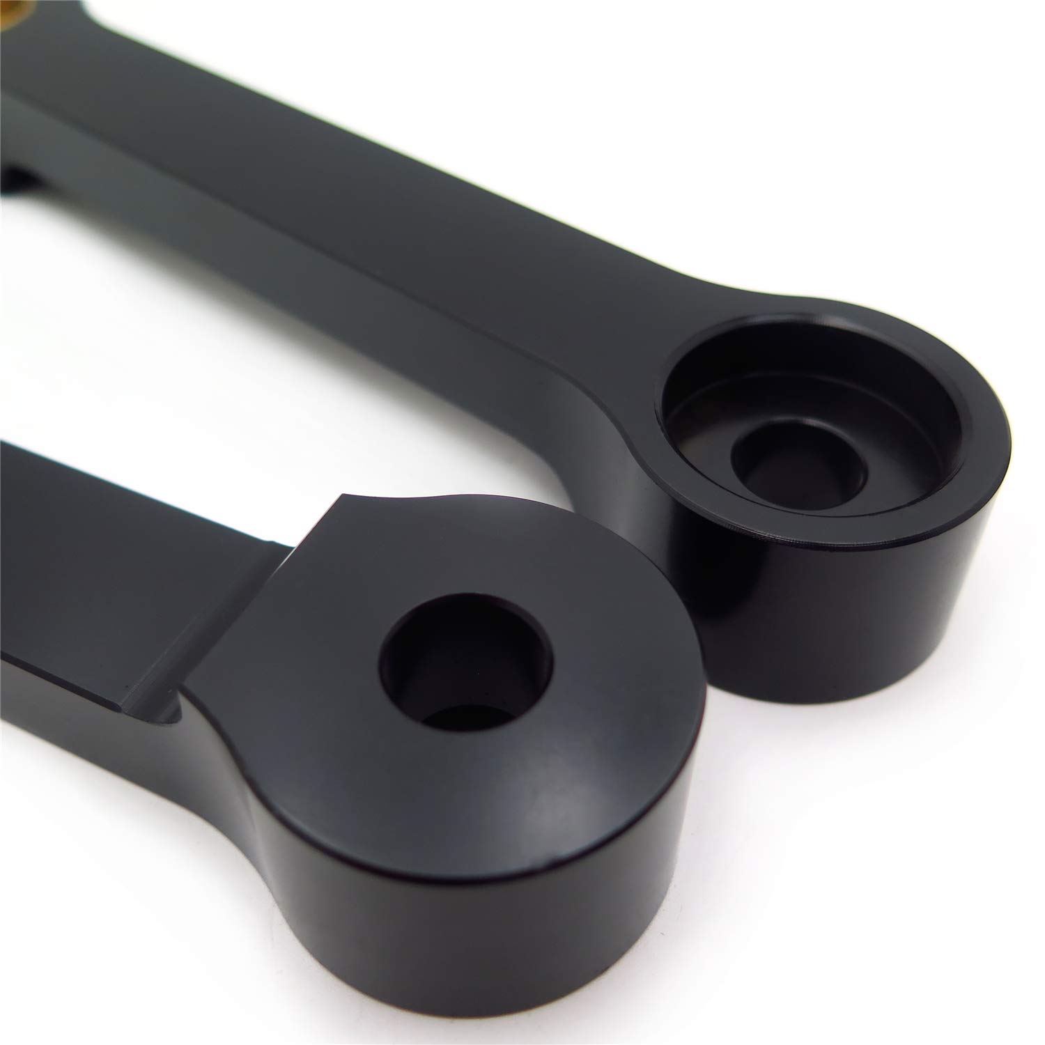 HTTMT- Aluminum Motorcycle Bike Black Lowering Links Compatible with 1986-2007 Kawasaki EX250 [P/N:MT003-BK] - Image 8