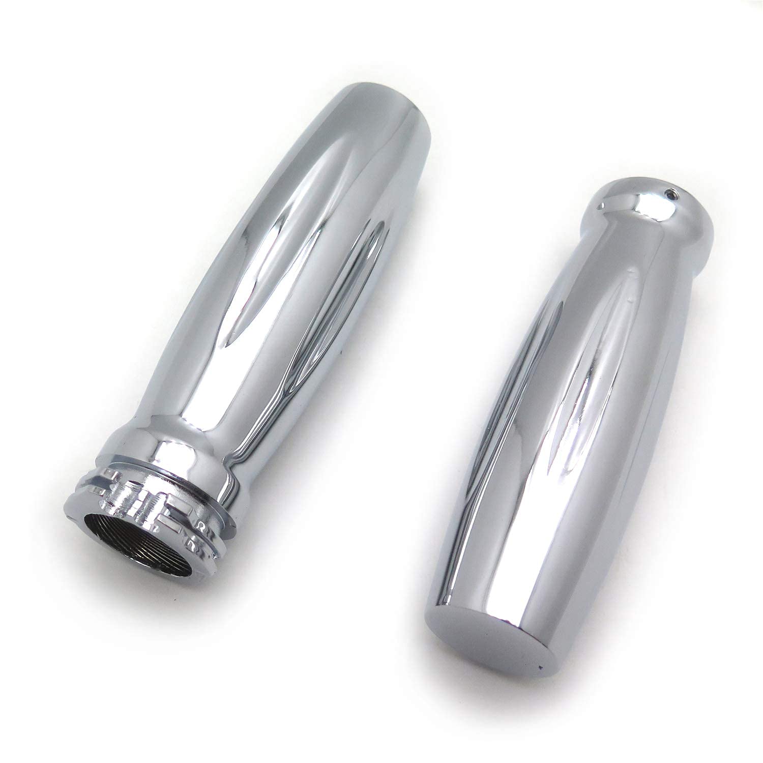 HTTMT- Billet Aluminum Motorcycle 1" 25mm Hand Grips Compatible with H-D FXDB Street Bob/Honda Shadow 1100 Spirit Sabre Aero ACE [P/N: TRHB113-1''-CD] - Image 4