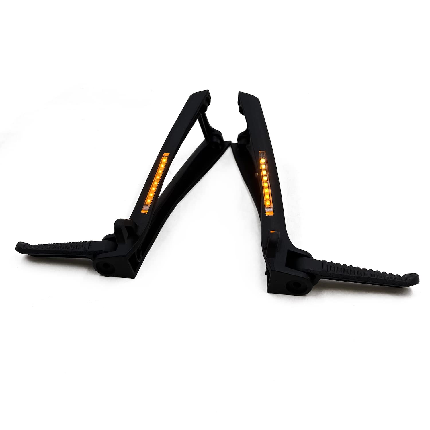 HTTMT- Black Rear Passenger Foot Peg w/LED Signal Bracket Compatible with 2006-2014 Yamaha YZF-R6 [P/N: MT390-021A-MBK] - Image 5