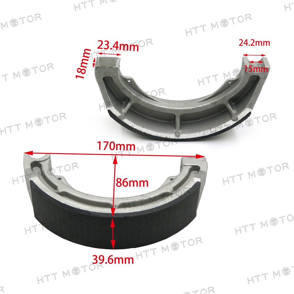 HTTMT BP-S626- Brake Shoe Compatible with Suzuki GV700GL Madura VL800 Boulevard C50 Intruder -S626 - Image 4