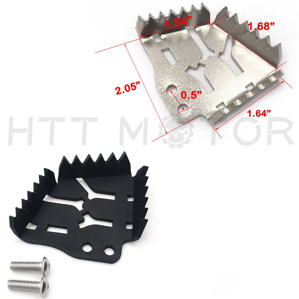 HTTMT BRAKE003- Rear Brake Pedal Tip Plate & mount bolt Compatible with 690 950 990 1050 1190 1290 Black - Image 5