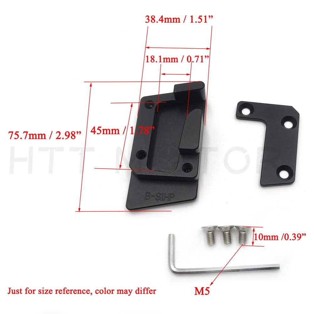 HTTMT BRAKE005- Brake Lever Pad Extension Enlarge Extender Compatible with s1000r s1000rr hp4 15-18 Silver - Image 5