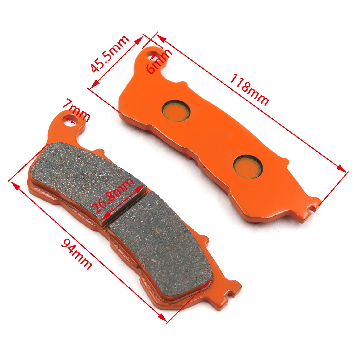 HTTMT Carbon Ceramic Brake Pads Compatible with CB1100 ABS Suzuki Boulevard - Image 3