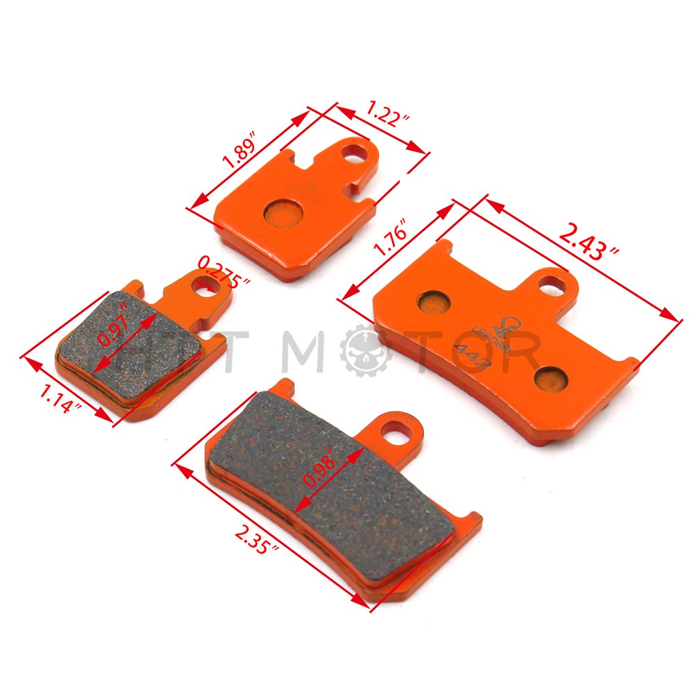 HTTMT Carbon Ceramic Brake Pads Compatible with VMX1700 VMAX 09-13 /4 - Image 6