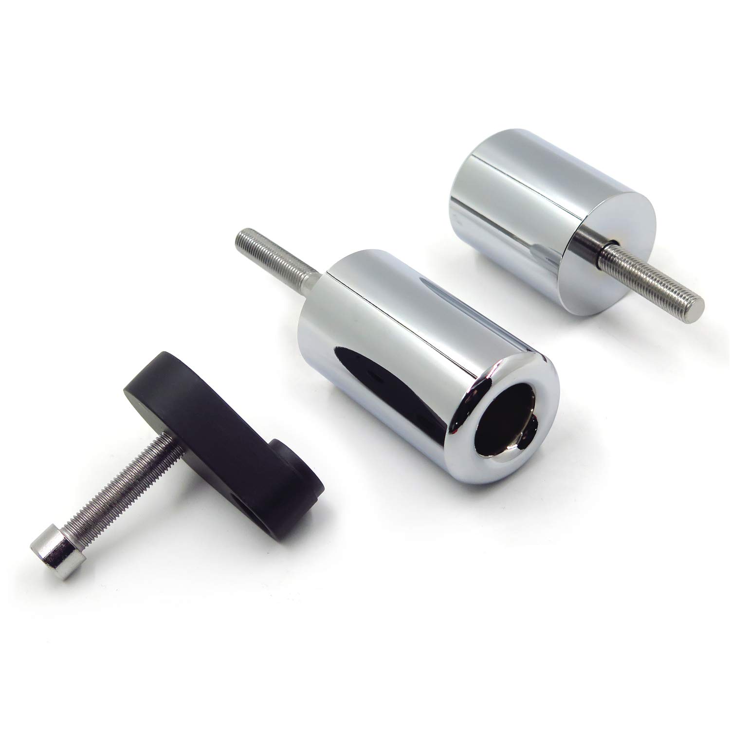 HTTMT- Chrome Frame Sliders Crash Protectors Compatible with 2007-2008 Kawasaki Ninja ZX6R ZX6 R [P/N:MT219-033A] - Image 5