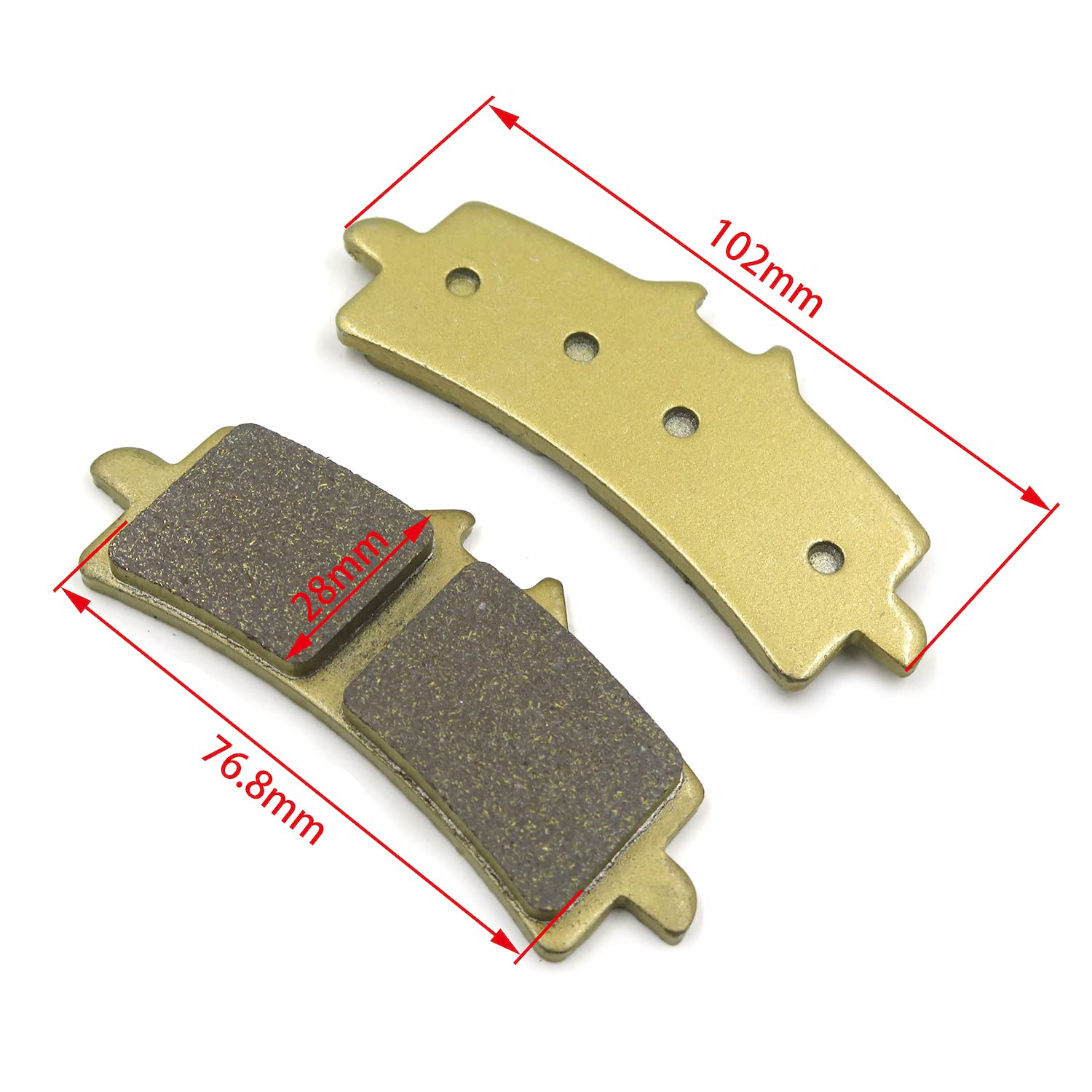 HTTMT Disc Brake Pad Set Compatible with Ducati 1098 S Tricolor Ducati 1199 Panigale Tricolore - Image 3