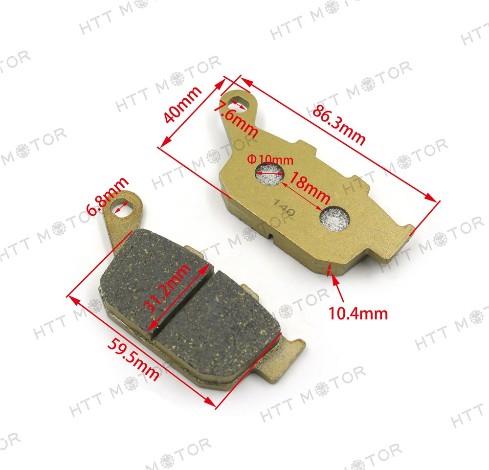HTTMT Disc Brake Pad Set Compatible with BUELL CSC KAWASAKI Triumph Daytona 675 Tiger 800XC ABS - Image 7
