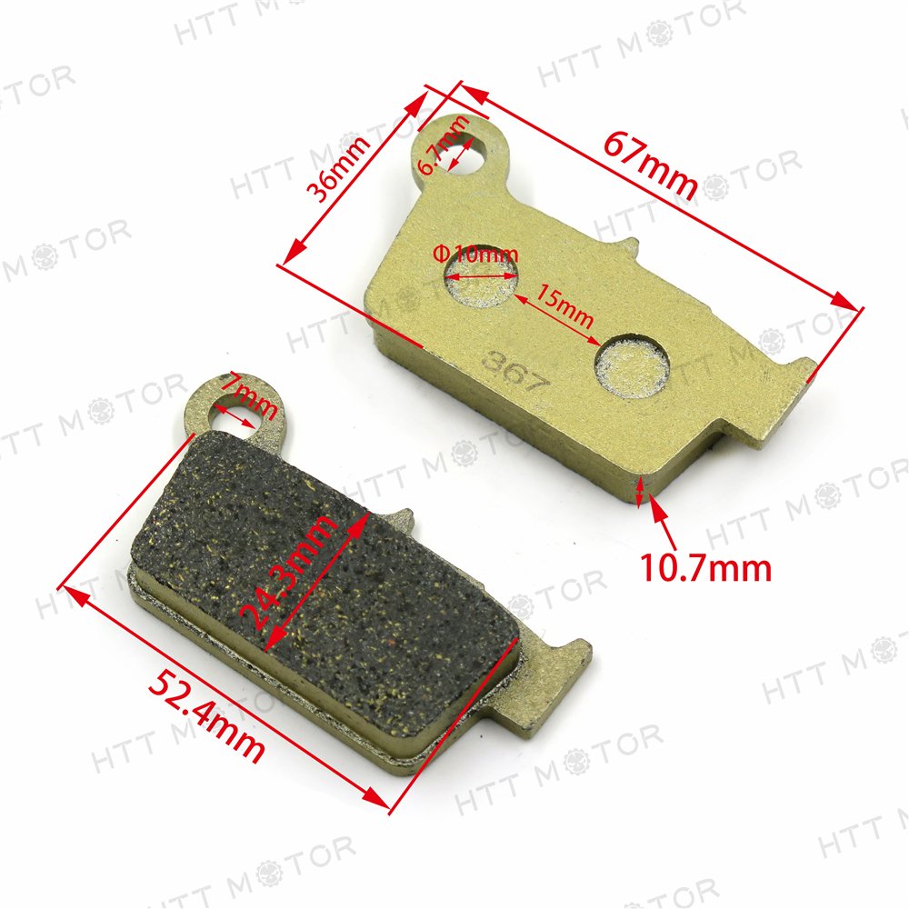 HTTMT Disc Brake Pad Set Compatible with DIRT YZ 250 R DIRT WR 250 XZ (Supermotard) - Image 7