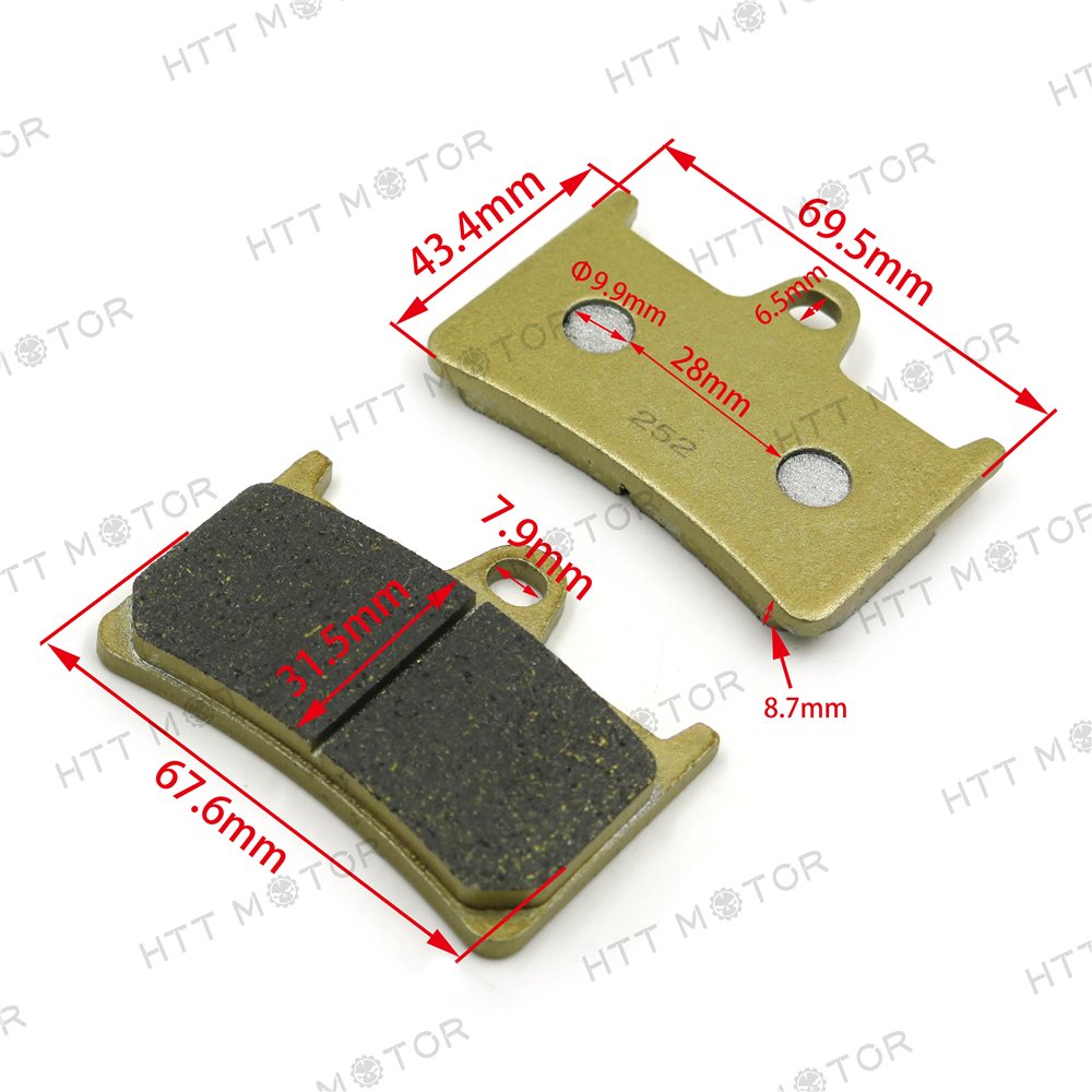 HTTMT Disc Brake Pad Set Compatible with XT 1200 Z Super Tenere FJR 1300 R/RC - Image 7