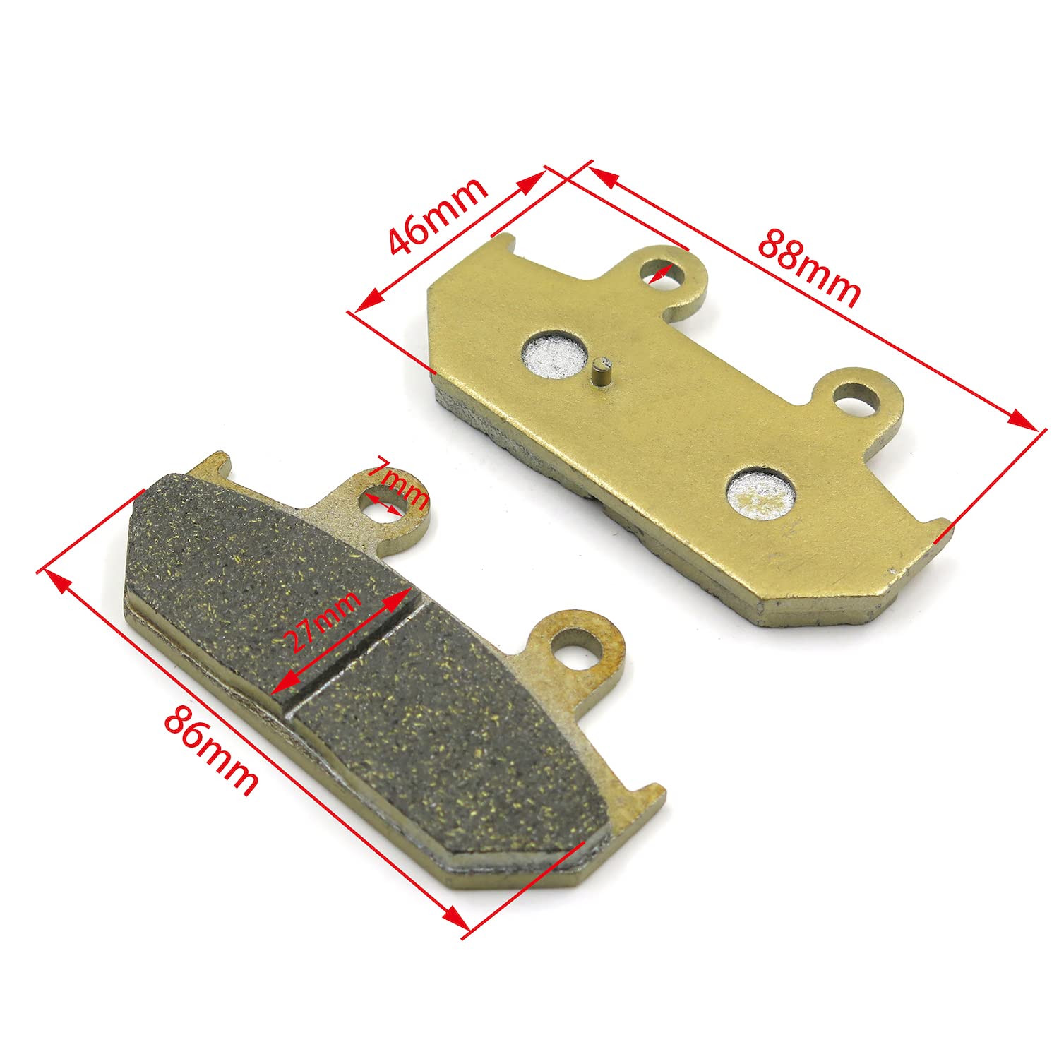 HTTMT Disc Brake Pad Set Compatible with Suzuk AN400 400 Burgman AN650 Burgman 650 - Image 3