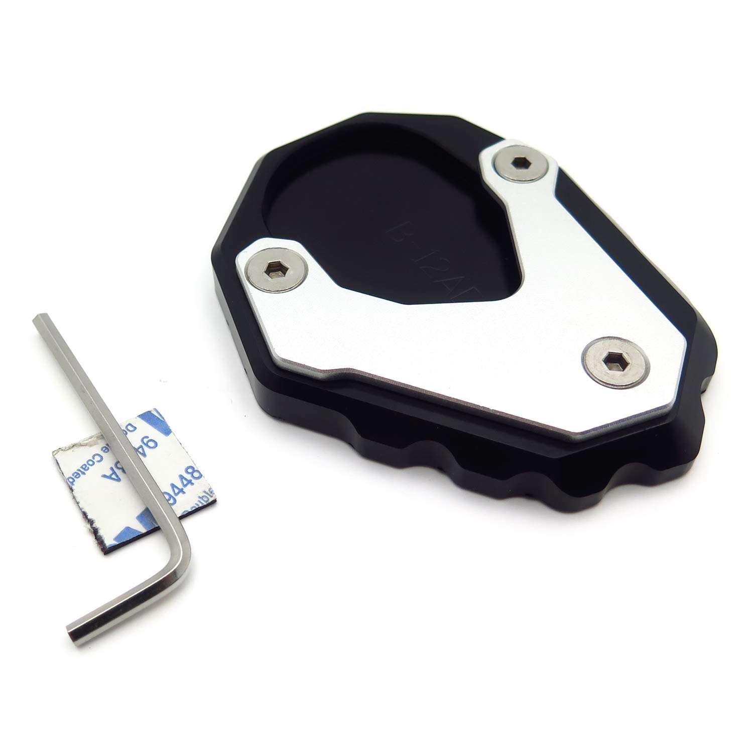 HTTMT- GZSP-JD-026- Black Kickstand Side Stand Enlarge Extension Oval Compatible With BMW R1200 GS ADV 2014-19 [See Fitment] - Image 5