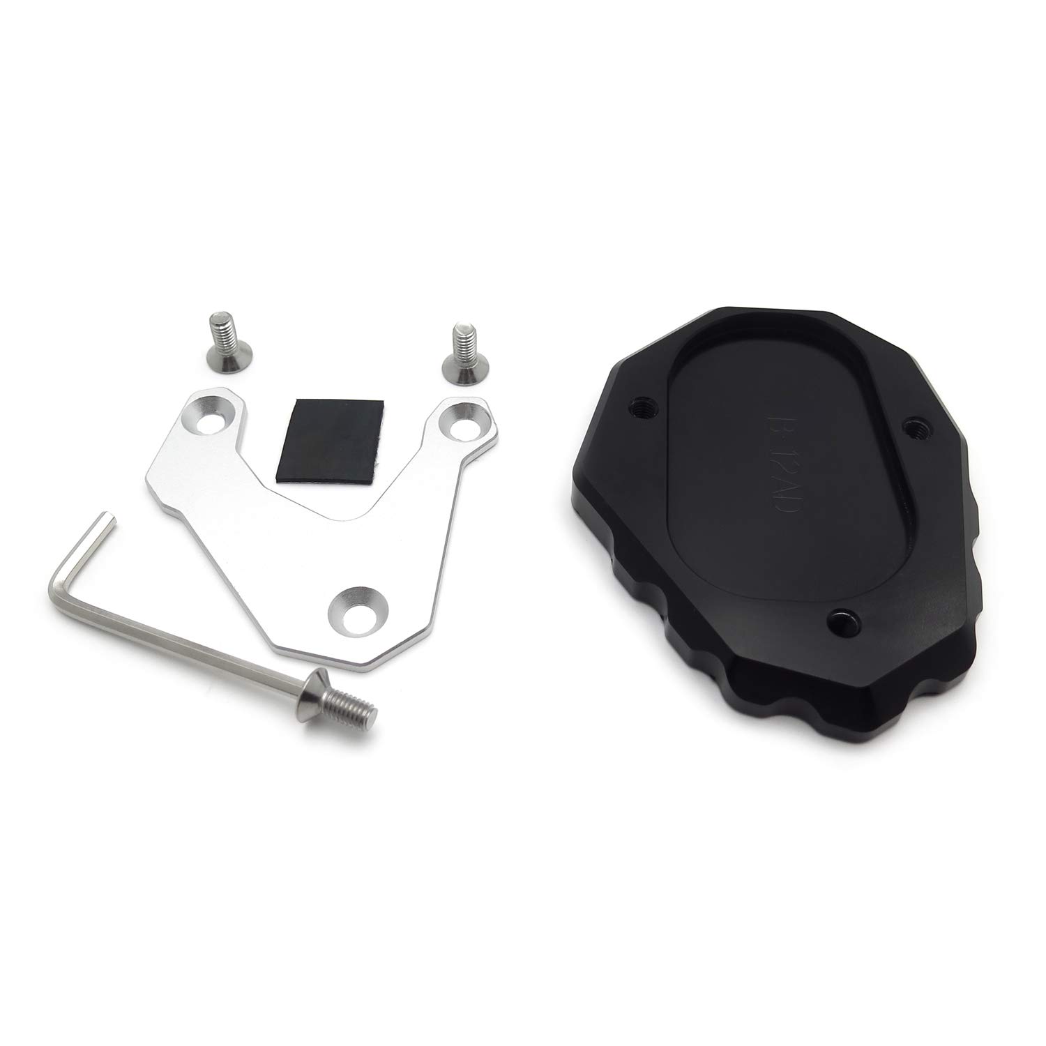 HTTMT- GZSP-JD-026- Black Kickstand Side Stand Enlarge Extension Oval Compatible With BMW R1200 GS ADV 2014-19 [See Fitment] - Image 7