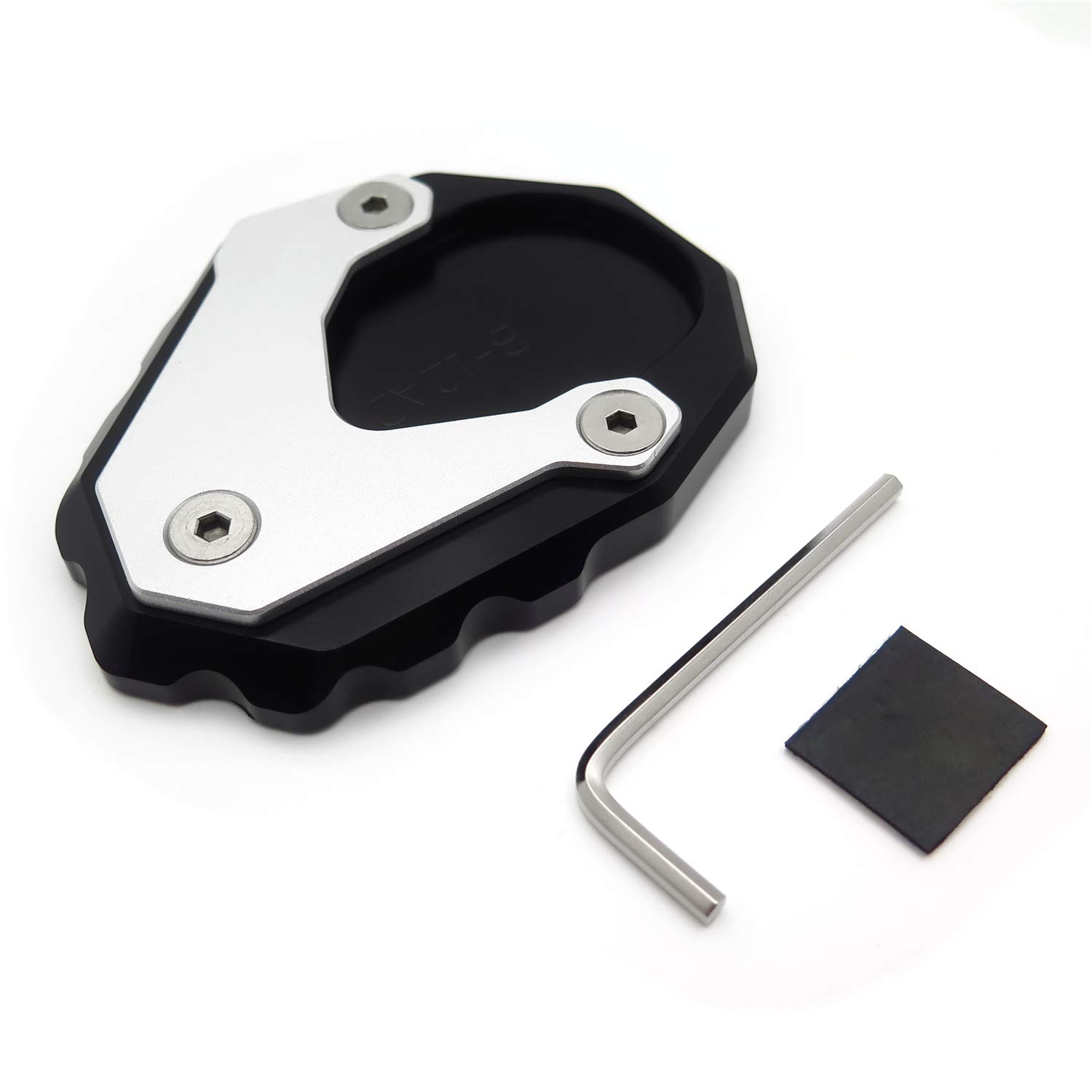 HTTMT- GZSP-JD-026- Black Kickstand Side Stand Enlarge Extension Oval Compatible With BMW R1200 GS ADV 2014-19 [See Fitment] - Image 8