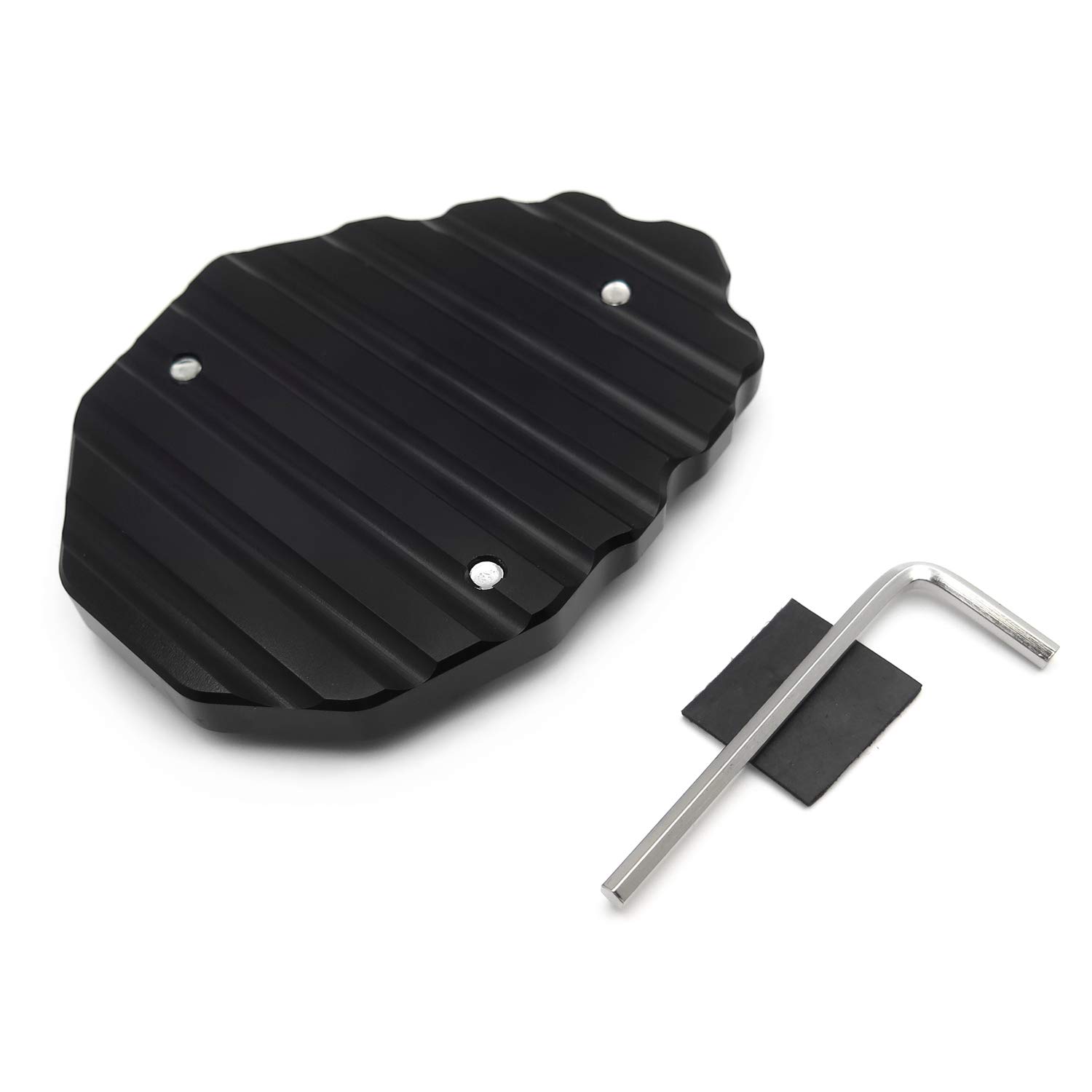 HTTMT- GZSP-JD-026- Black Kickstand Side Stand Enlarge Extension Oval Compatible With BMW R1200 GS ADV 2014-19 [See Fitment] - Image 9