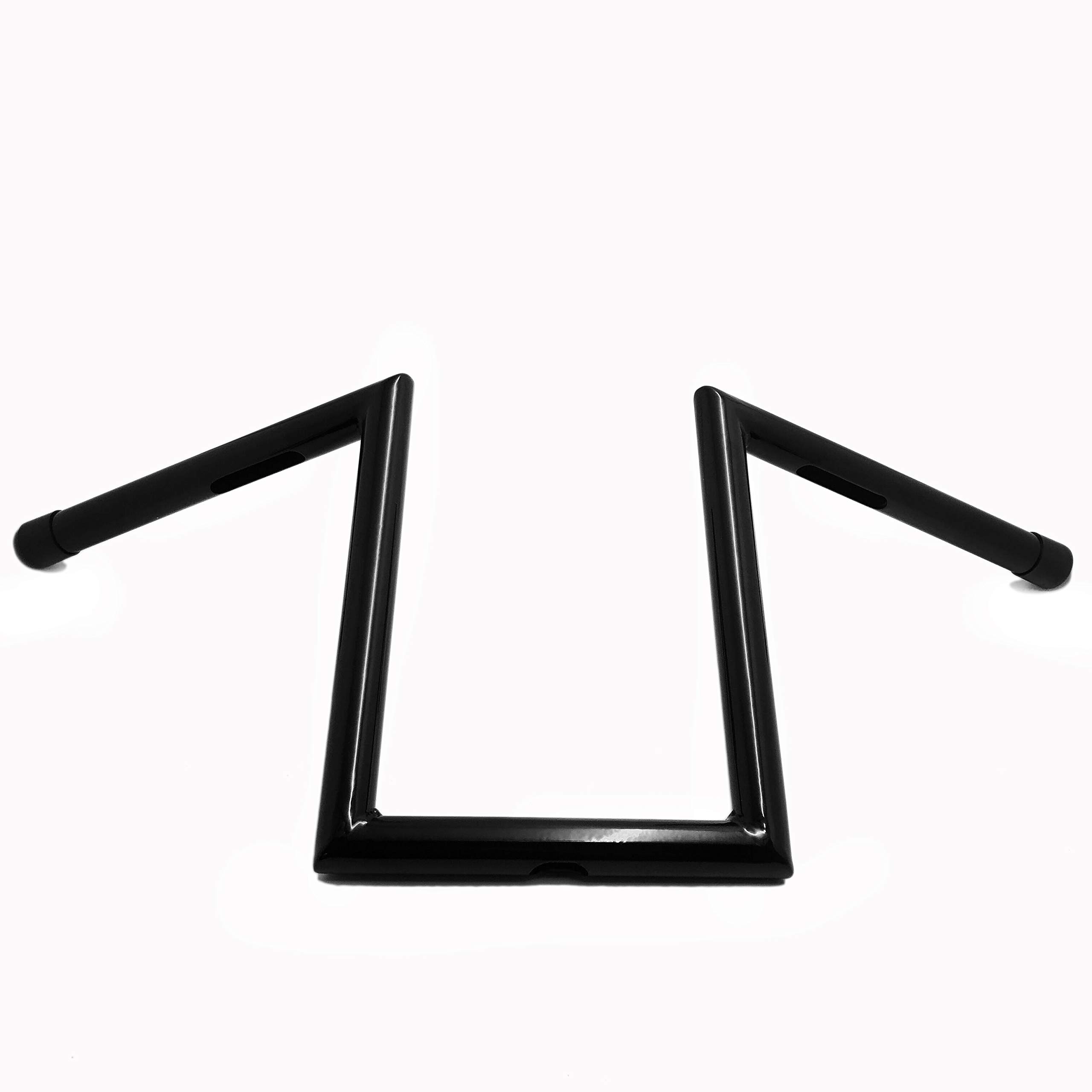 HTTMT HB08-BK Black Handlebar Made With High-strength 25mm 1 Inch Diameter Steel Tubing Compatible with Most Harley Models or Custom Applications - Drilled Compatible with Internal Wiring - Image 5