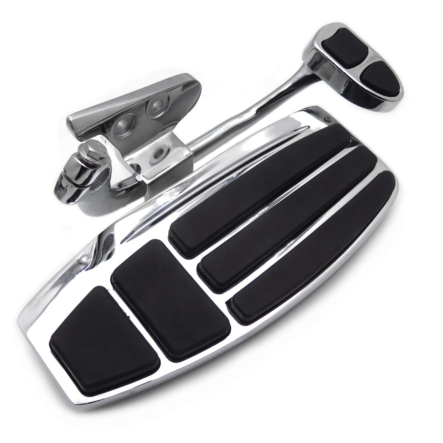 HTTMT- Left & Right Driver Foot Board Floorboard Kit Compatible With Honda Goldwing 01-17 GL1800 13-16 F6B 14-15 Valkyrie [P/N: MT216-130+280-019] - Image 4