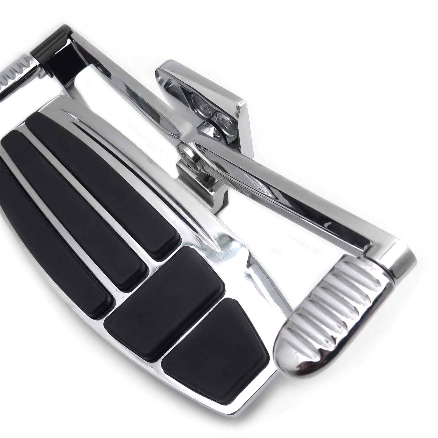 HTTMT- Left & Right Driver Foot Board Floorboard Kit Compatible With Honda Goldwing 01-17 GL1800 13-16 F6B 14-15 Valkyrie [P/N: MT216-130+280-019] - Image 5