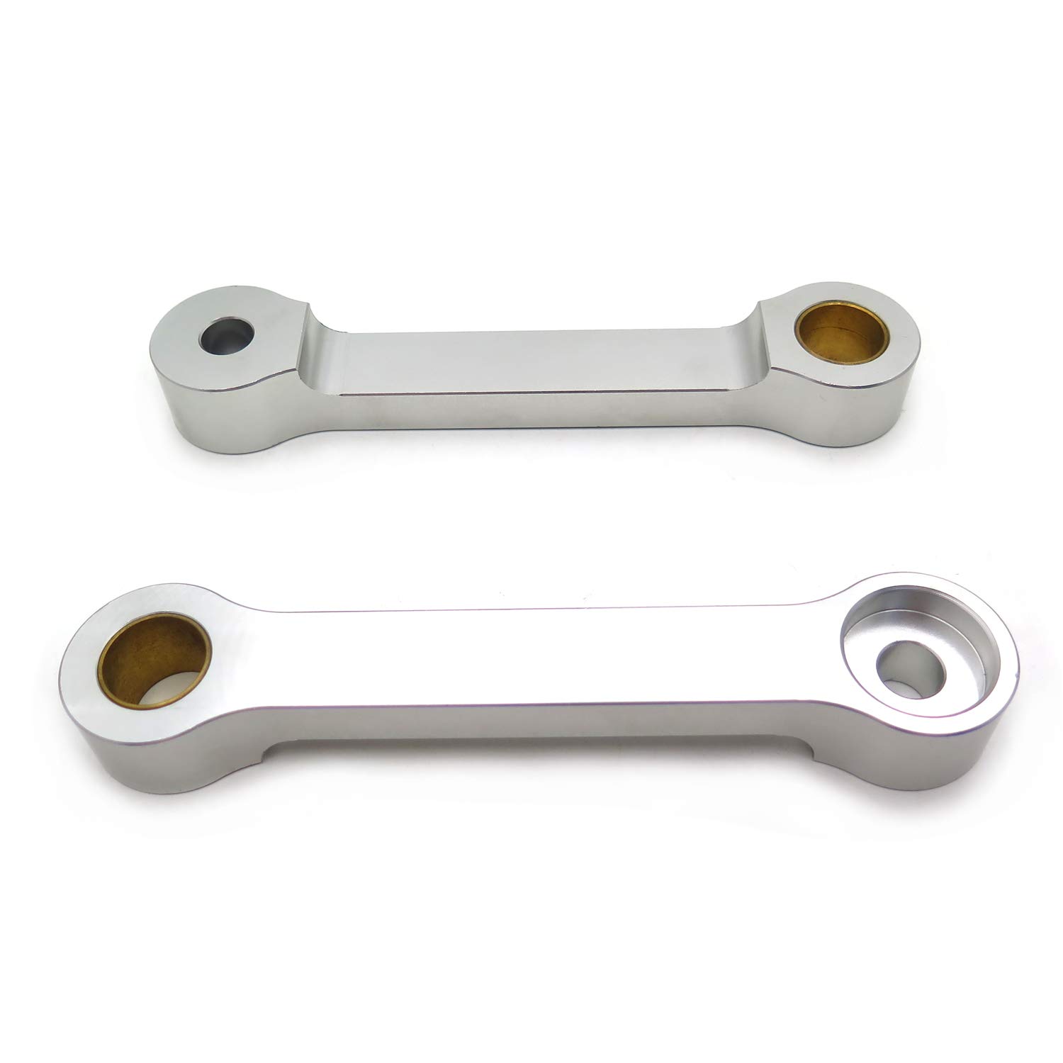 HTTMT- Motorcycle Bike Silver Billet Lowering Link Compatible with 1986-2007 Kawasaki EX250 [P/N:MT003-SR] - Image 5