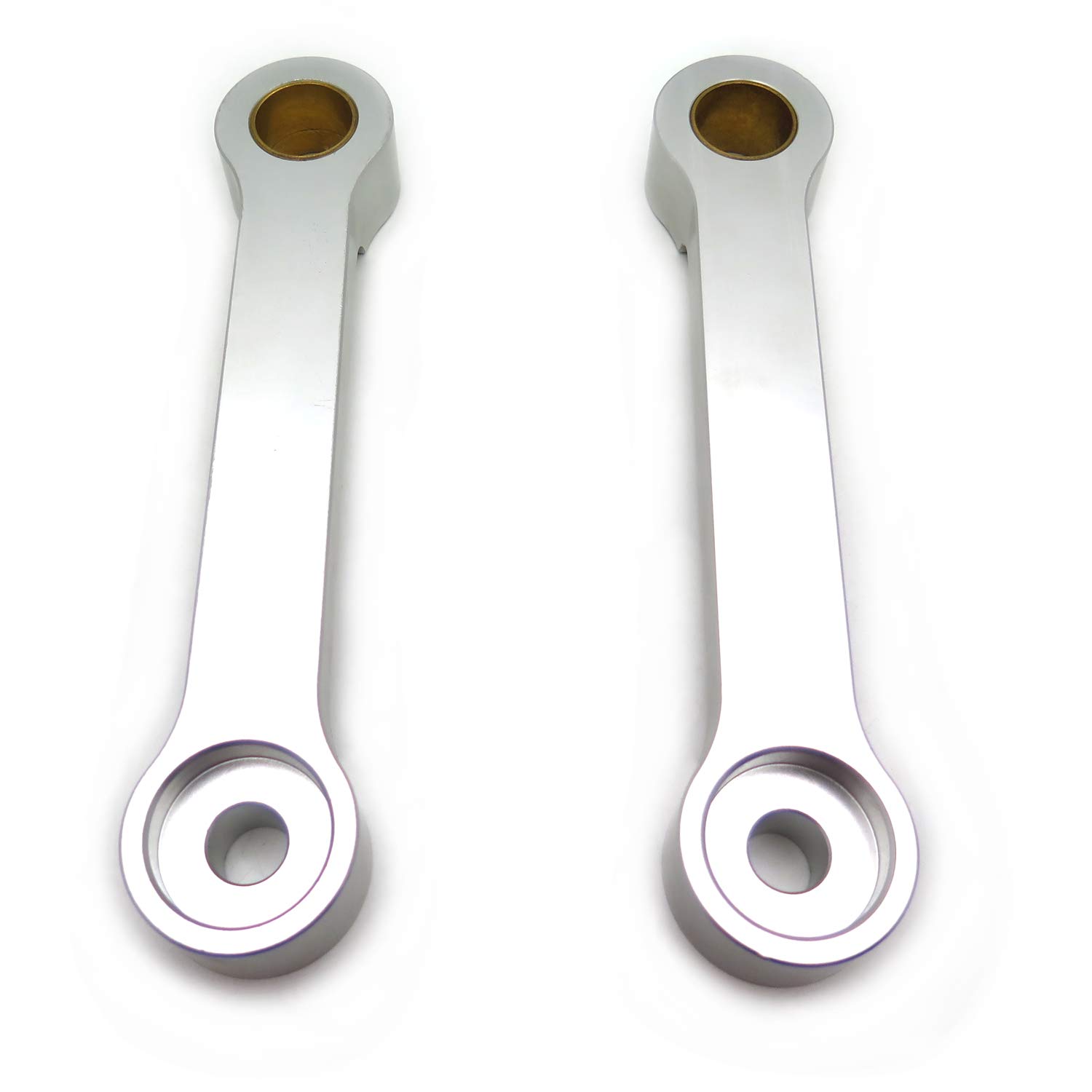 HTTMT- Motorcycle Bike Silver Billet Lowering Link Compatible with 1986-2007 Kawasaki EX250 [P/N:MT003-SR] - Image 6