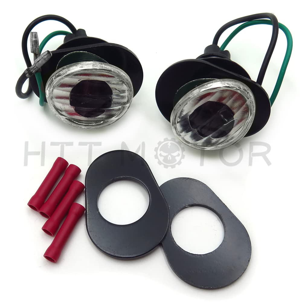 HTTMT MT224-002- Clear Flush Mount Led Turn Signals Light Compatible with Kawasak Zzr600 Zzr 600 2005 2006 - Image 3