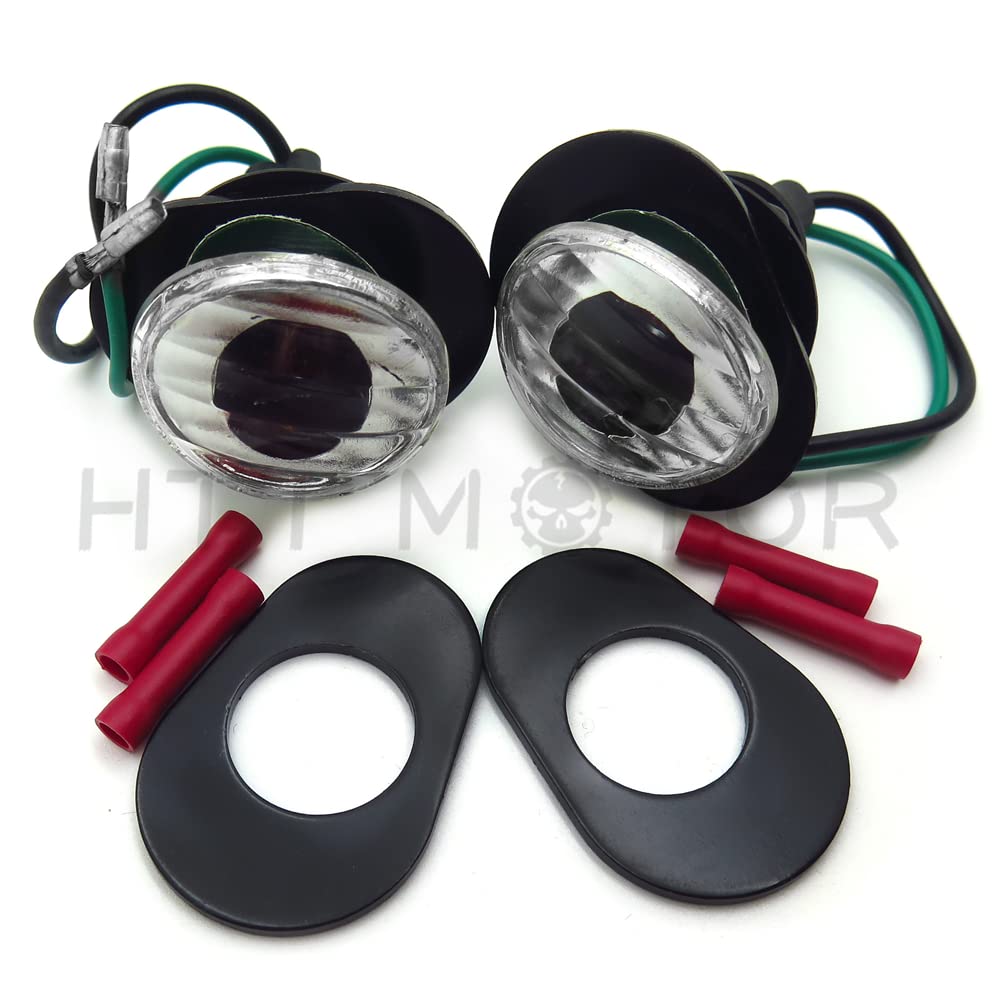 HTTMT MT224-002- Clear Flush Mount Led Turn Signals Light Compatible with Kawasak Zzr600 Zzr 600 2005 2006 - Image 4