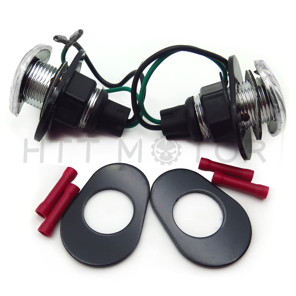 HTTMT MT224-002- Clear Flush Mount Led Turn Signals Light Compatible with Kawasak Zzr600 Zzr 600 2005 2006 - Image 5