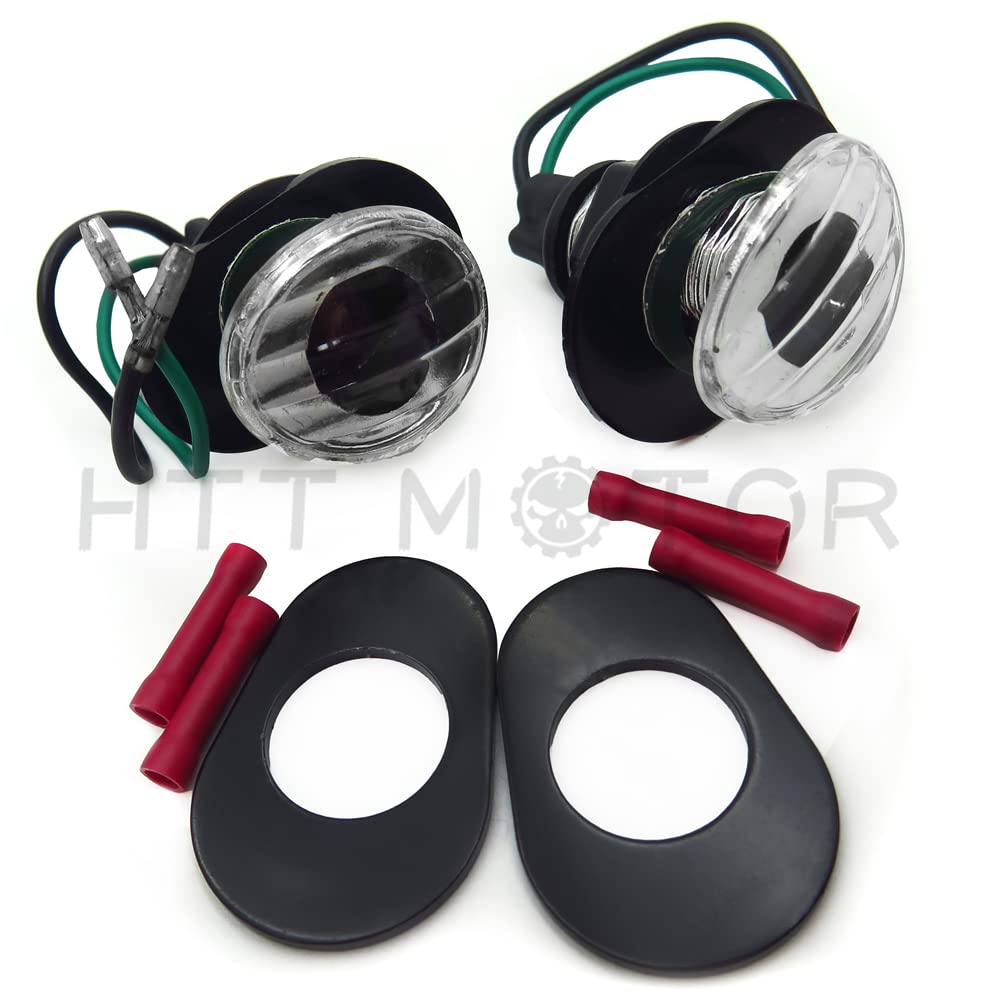 HTTMT MT224-002- Clear Flush Mount Led Turn Signals Light Compatible with Kawasak Zzr600 Zzr 600 2005 2006 - Image 7