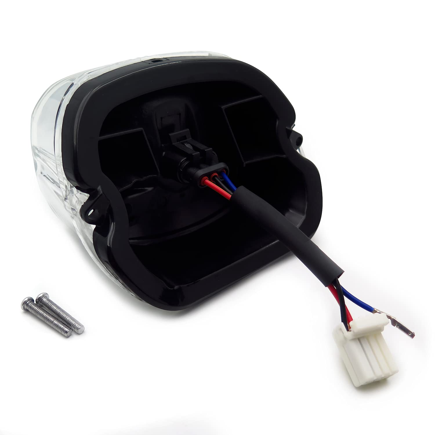 HTTMT MT355-SL-C-C Tail Brake Light Compatible with Harley Davidson FLT FLST FXST Dyna Sportster 1999-Later Clear Lens - Image 7