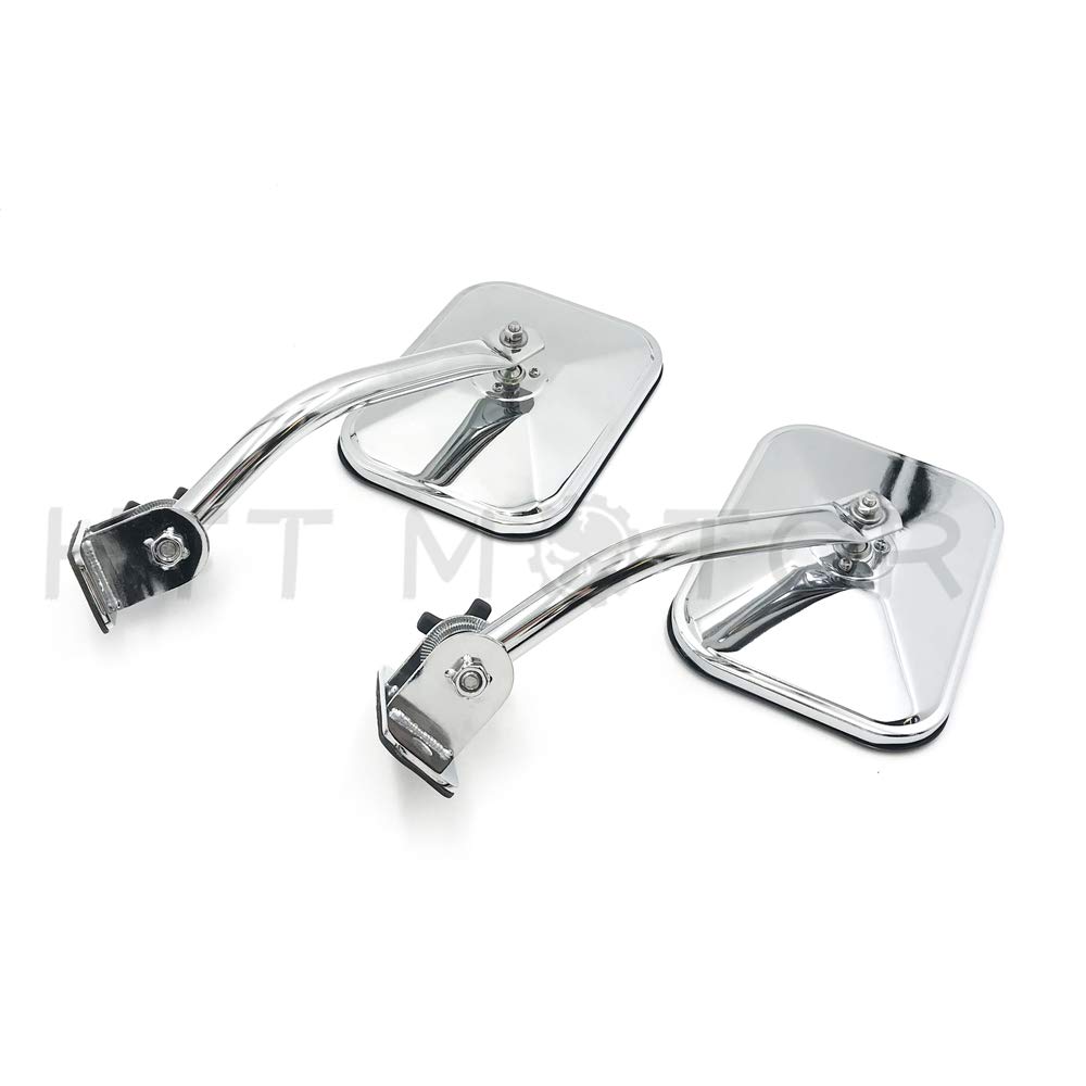 HTTMT MT371-032- Compatible with 2 X Jeep Side View Mirror Wrangler JK TJ 96-17 Door off Rear Rectangular Hinge - Image 5