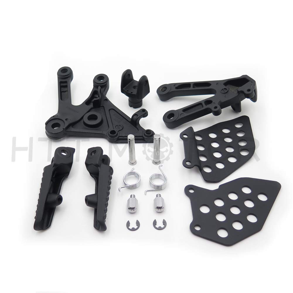 HTTMT MT390-007-BK Black Front Rider Foot Pegs Bracket Compatible with Cbr600Rr 2003 2004 2005 2006 - Image 3