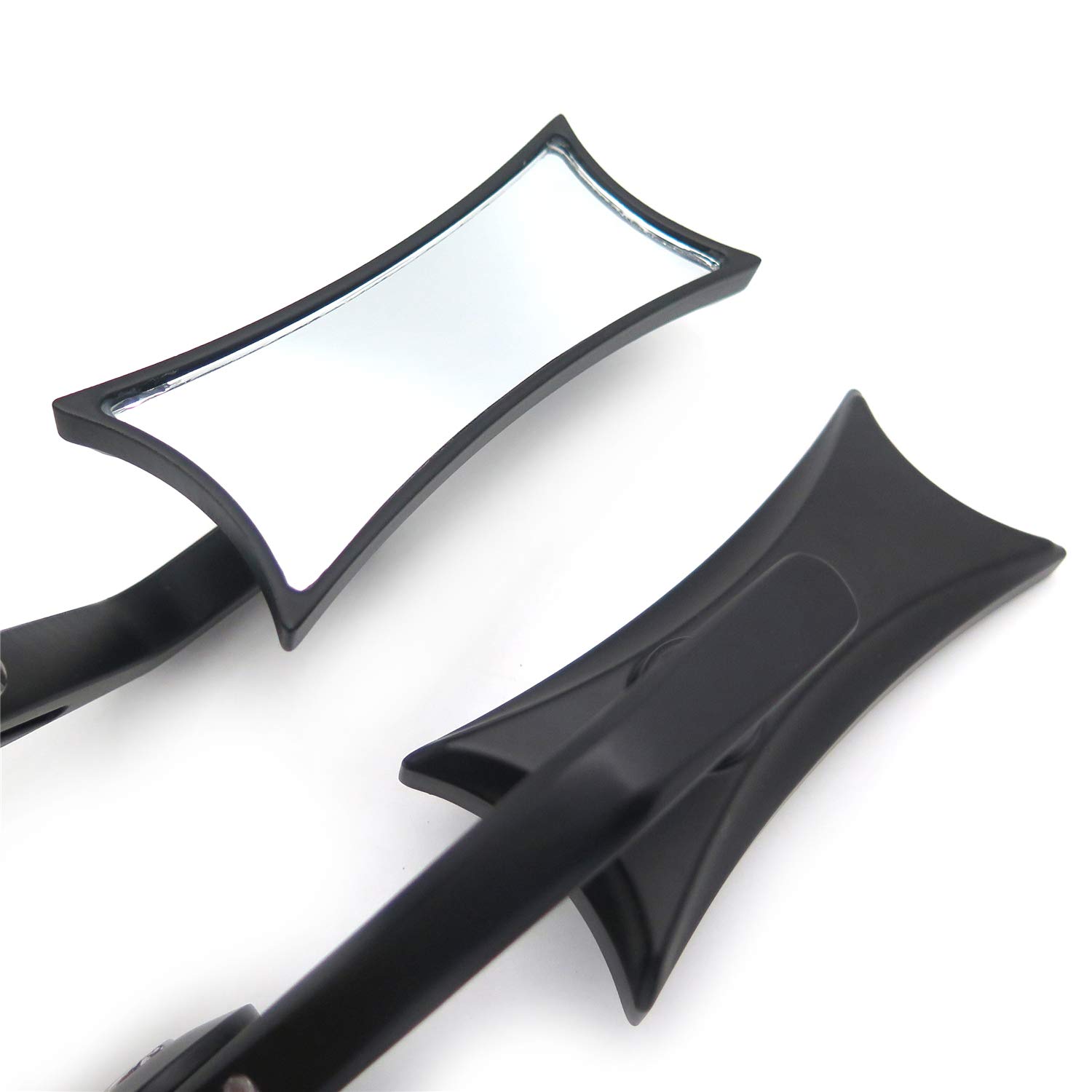 HTTMT MT400-004- Universal Black Bar End Compatible with Suzuk Kawasak Yamah H-D Compatible with any 7/8" or 1" diameter Handle Bar - Image 5