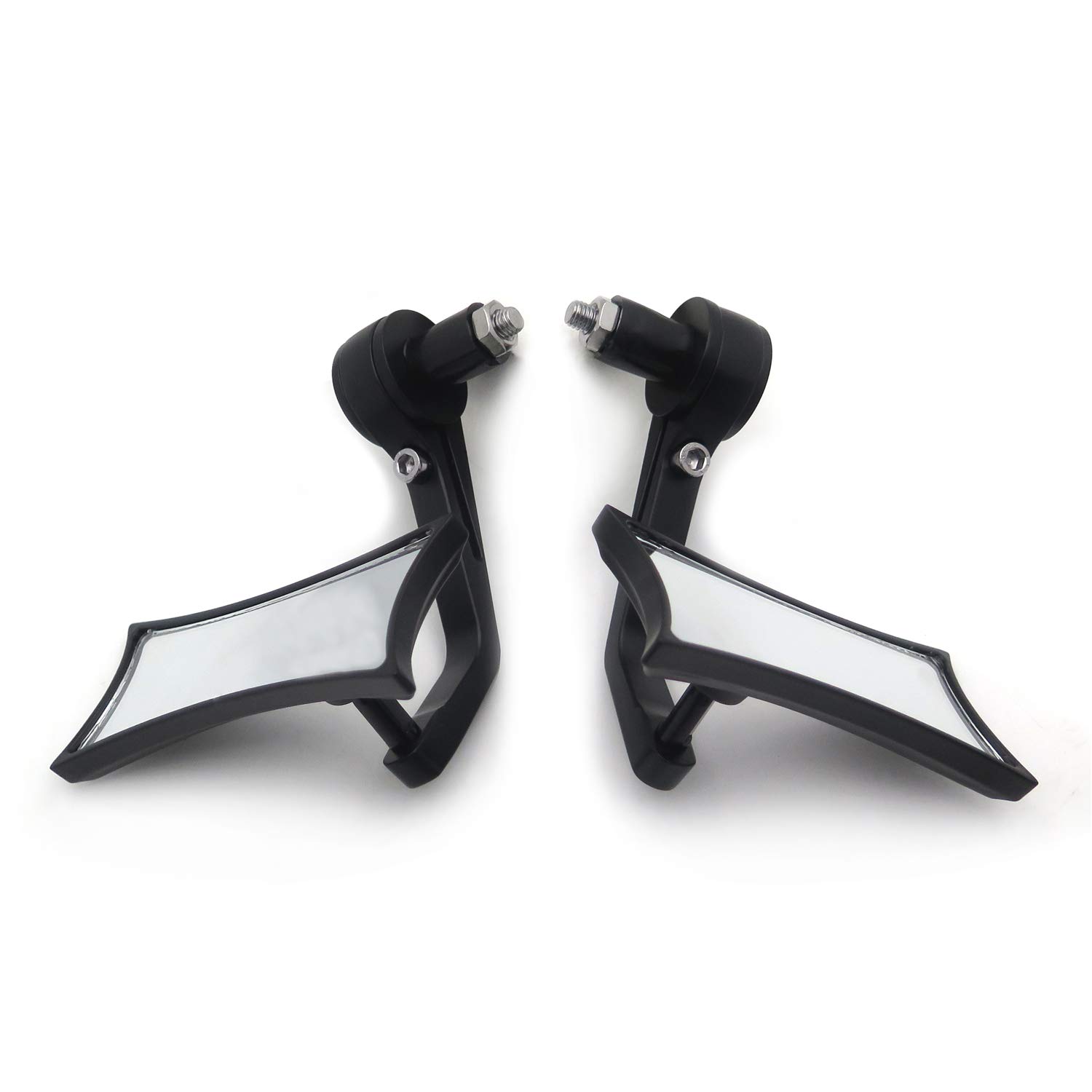 HTTMT MT400-004- Universal Black Bar End Compatible with Suzuk Kawasak Yamah H-D Compatible with any 7/8" or 1" diameter Handle Bar - Image 7