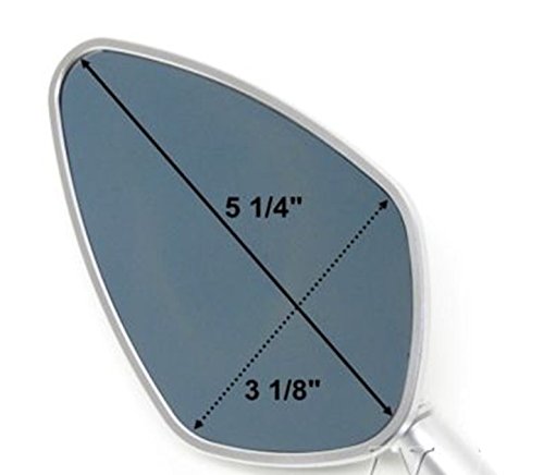 HTTMT MT422- Motorcycle CNC Yellow Rear View LED Turn Signal Side Mirrors Compatible with 8mm 10mm Bolt Screw Yamaha FZ1 FZ6 Suzuki GSR600 Boulevard Intruder CB1000R CBF600 CBR125R Shadow - Image 7