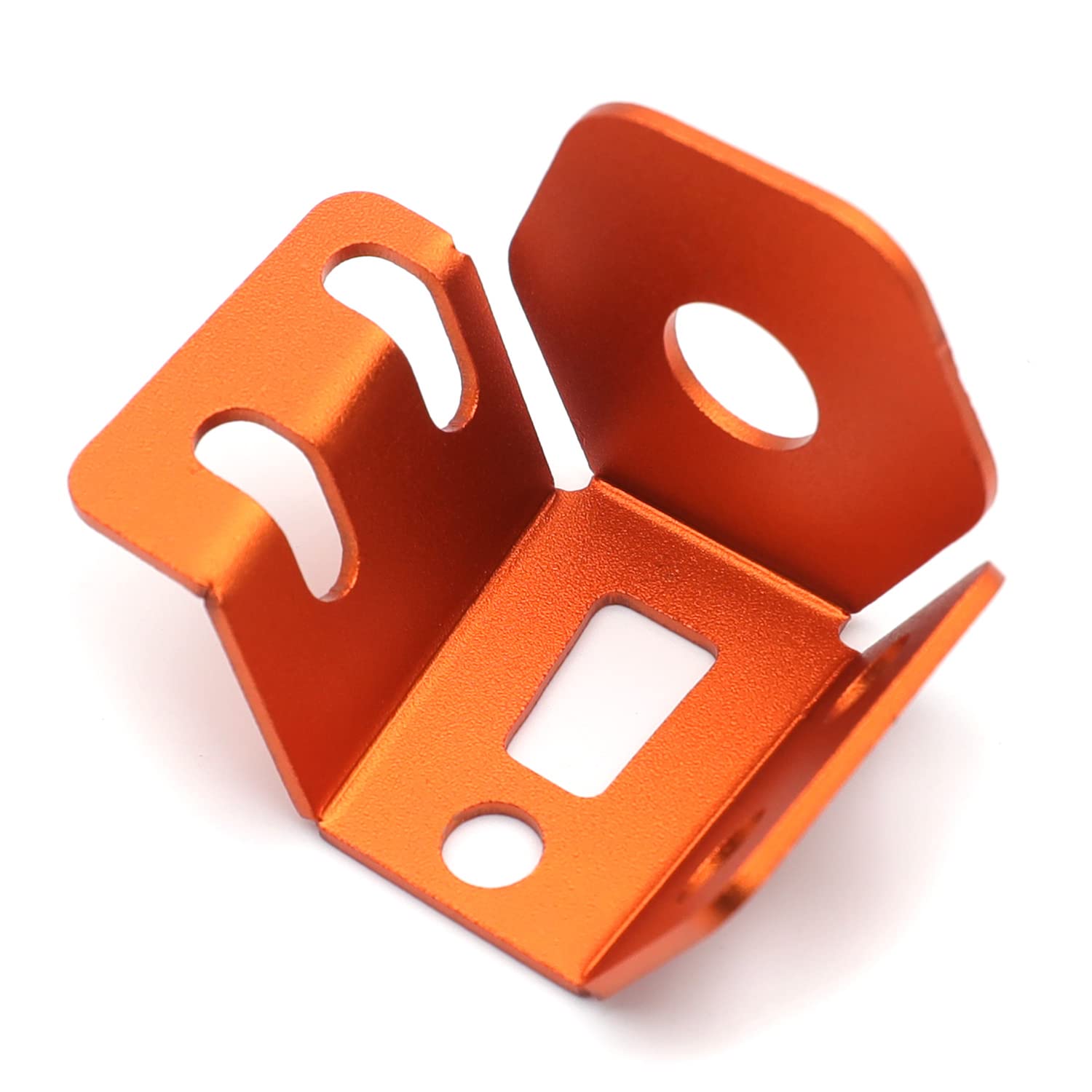 HTTMT- Orange Rear Brake Fluid Reservoir Guard Protector Compatible with 21-22 KTM 390 Adventure ADV390 [P/N:GZSP-K3-024] - Image 4