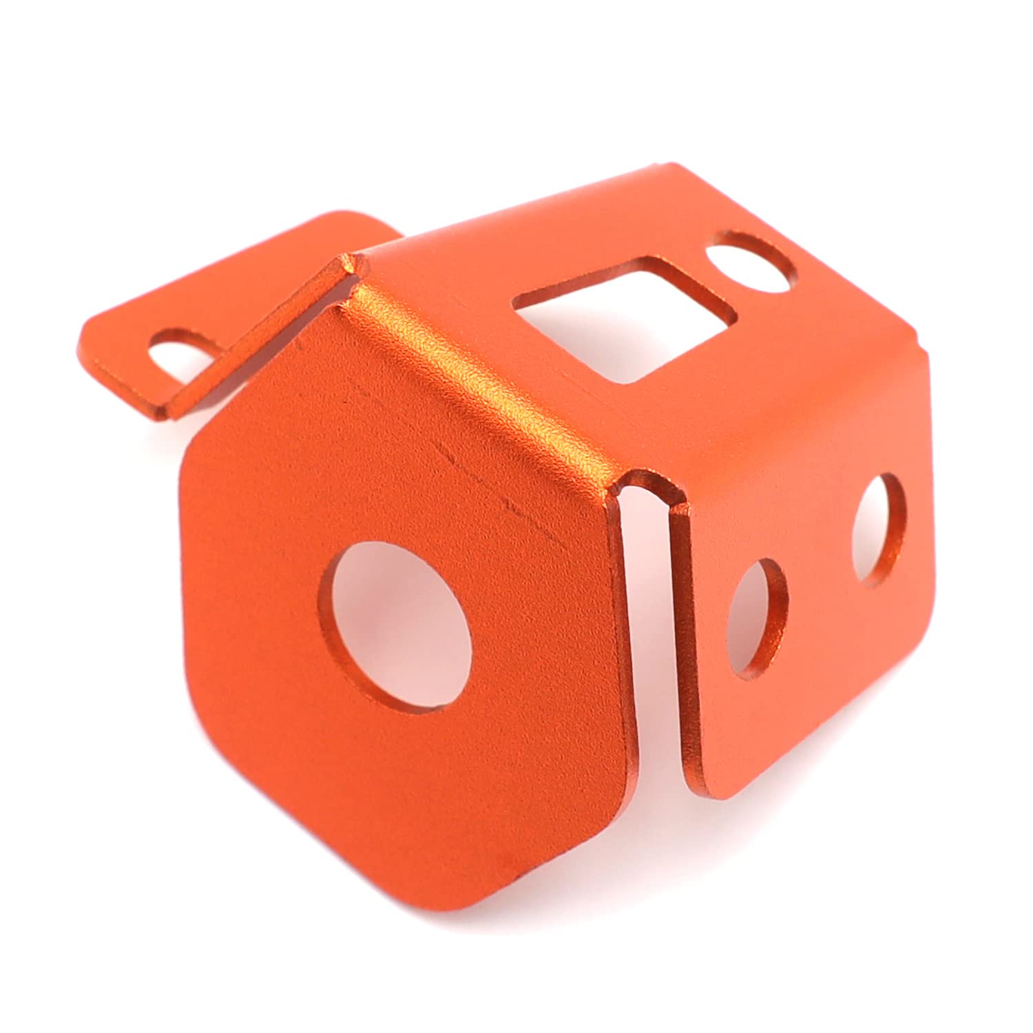 HTTMT- Orange Rear Brake Fluid Reservoir Guard Protector Compatible with 21-22 KTM 390 Adventure ADV390 [P/N:GZSP-K3-024] - Image 5