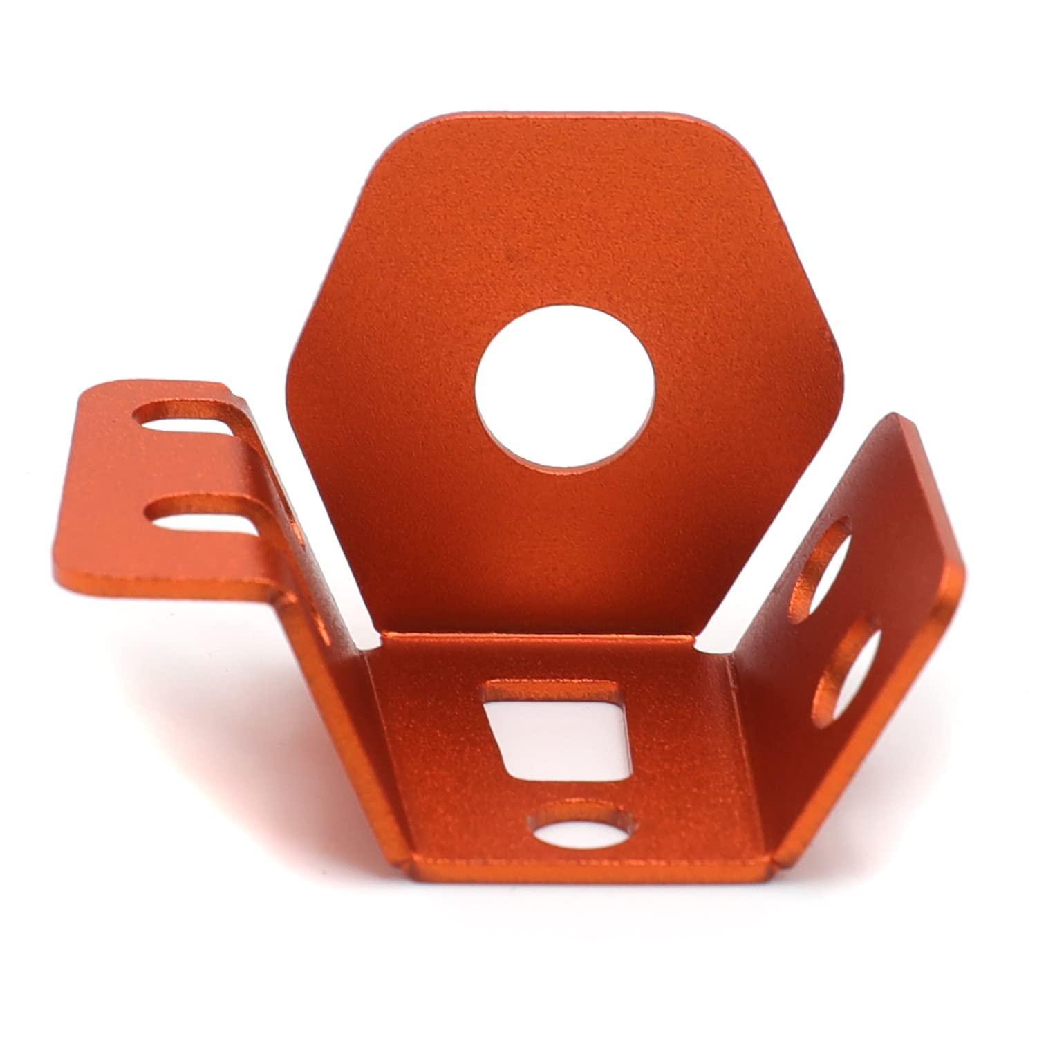 HTTMT- Orange Rear Brake Fluid Reservoir Guard Protector Compatible with 21-22 KTM 390 Adventure ADV390 [P/N:GZSP-K3-024] - Image 6