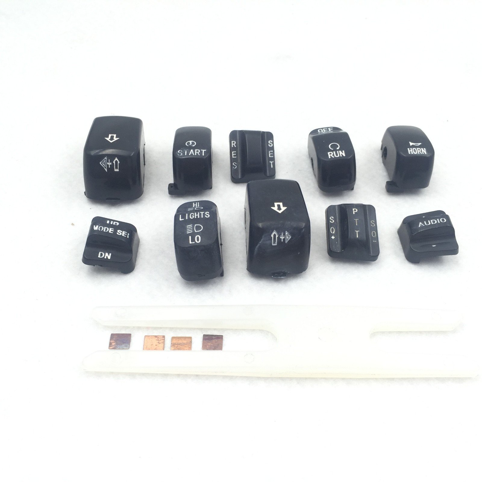 SEMT- Motorcycle Black Hand Controls Switch Housing Buttons Caps Cover Compatible With Harley Touring 1996-2013 FLHTCU/FLHTK/FLTR/FLTRU and 2009-2013 FLHTCUTG [B074MJB2PP] - Image 4